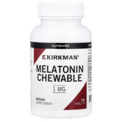 Kirkman Labs Comprimidos Mastigáveis De Melatonina 1mg 180 unidades