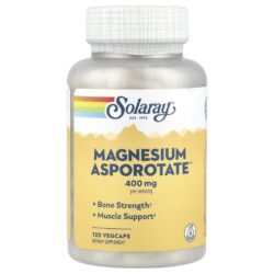 Solaray Magnesium Asporotate™ 120 VegCaps (200 mg por Cápsula)