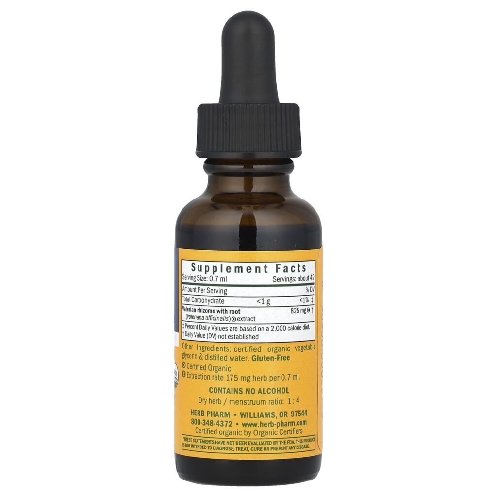 Herb Pharm Valeriana Sem Álcool 30 ml (1 fl oz) - Imagem 2