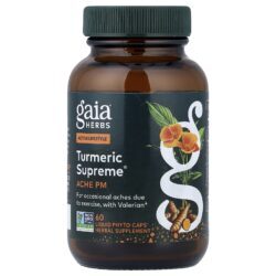 Gaia Herbs Turmeric Supreme® Ache PM 60 Phyto-Caps® Líquidas