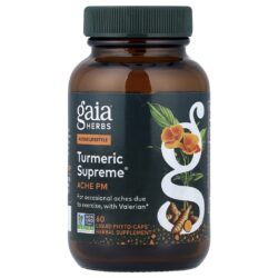 Gaia Herbs Turmeric Supreme® Ache PM 60 Phyto-Caps® Líquidas