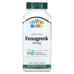 21st Century Fenacho Tradicional 610 mg 100 Cápsulas Vegetarianas