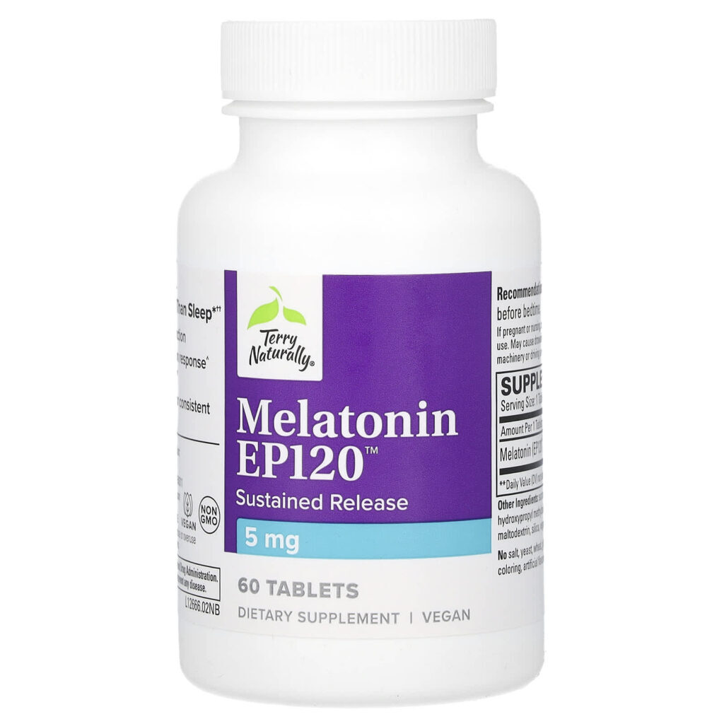 Terry Naturally Melatonina EP120 5 mg 60 Comprimidos - Imagem 3
