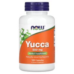NOW Foods Yucca 100 Cápsulas (500 mg por Cápsula)