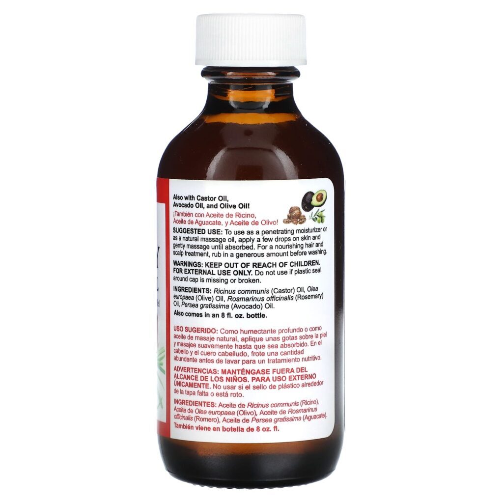 De La Cruz Alecrim Óleo para Cabelos e Pele 59 ml (2 fl oz) - Imagem 2