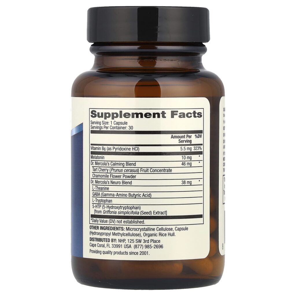 Dr. Mercola Suporte ao Sono 30 Cápsulas - Imagem 2