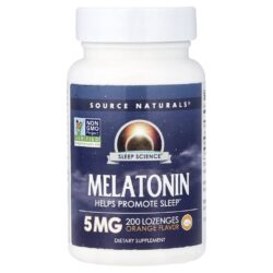 Source Naturals Sleep Science® Melatonina Laranja 200 Pastilhas