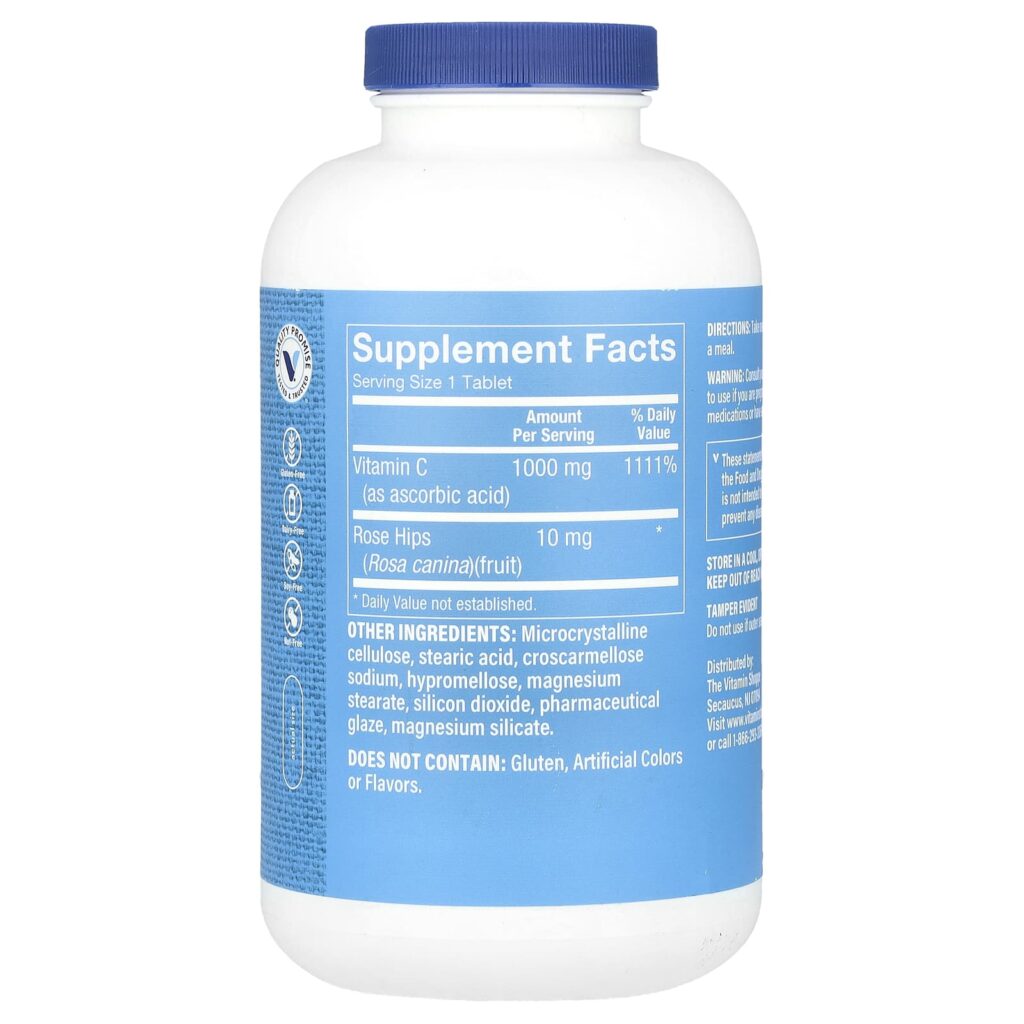 The Vitamin Shoppe Vitamina C com Rosa-Mosqueta 600 Comprimidos - Imagem 2