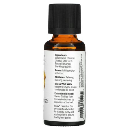 NOW Foods Óleos Essenciais Mistura de Olíbano com 20% de Óleo 30 ml (1 fl oz) - Imagem 2