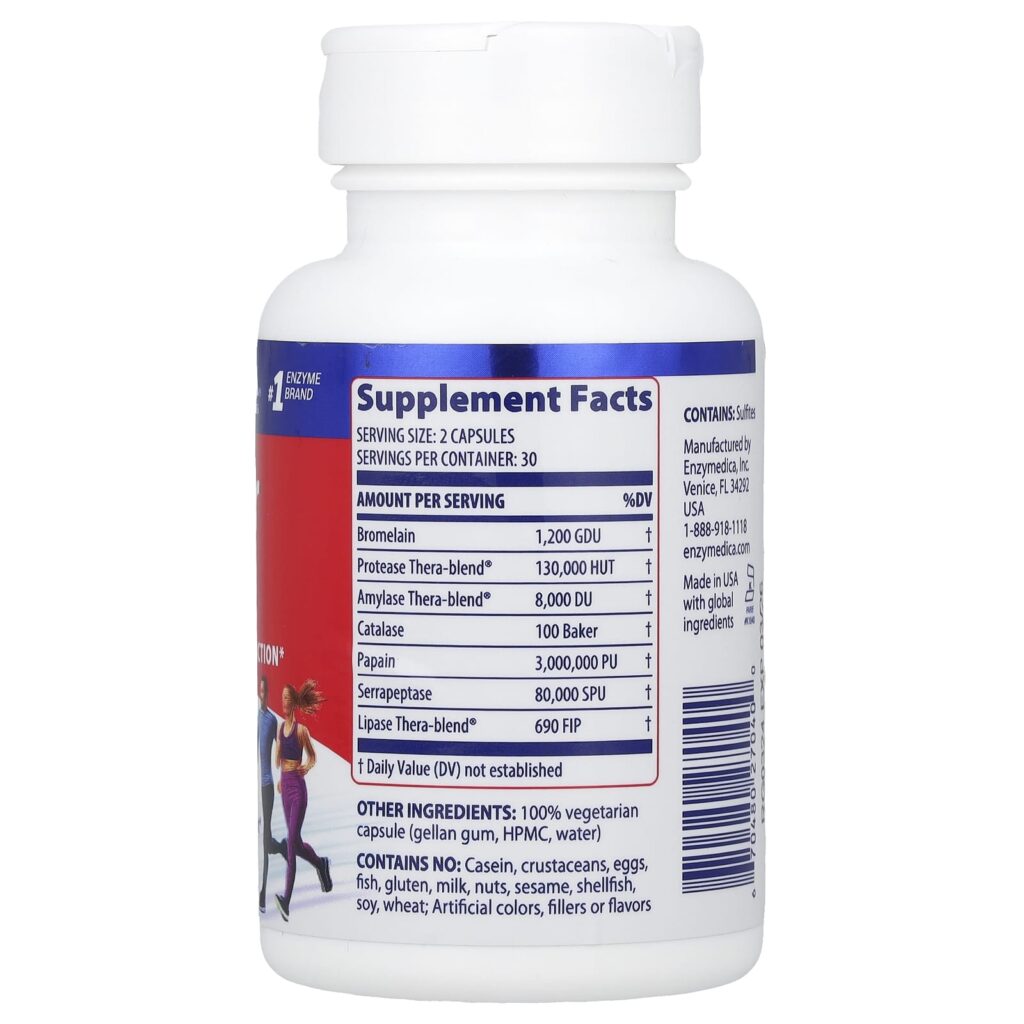 Enzymedica Reparação de Ouro Músculo Tecido e Função Articular 60 Cápsulas - Imagem 2