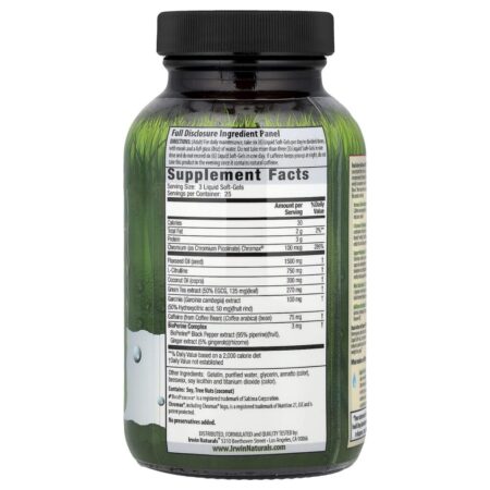 Irwin Naturals Dual-Action Fat Burner Red™ 75 Cápsulas Softgel Líquidas - Imagem 2
