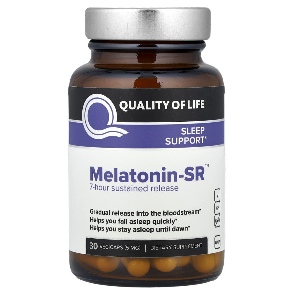Quality of Life Melatonin-SR™ 5 mg 30 Cápsulas Vegetais
