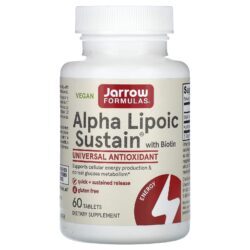 Jarrow Formulas Alpha Lipoic Sustain com Biotina 300 mg 60 Comprimidos