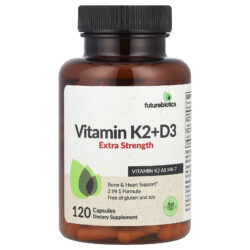 Futurebiotics Vitamina K2 + D3 Força Extra 120 Cápsulas