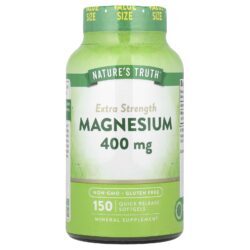 Natures Truth Magnésio 400 mg 150 Cápsulas Softgel de Liberação Rápida