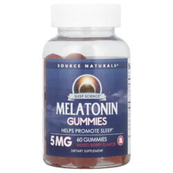 Source Naturals Sleep Science® Gomas de Melatonina Frutos Silvestres 5 mg 60 Gomas