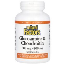 Natural Factors Glicosamina e Condroitina 120 Cápsulas