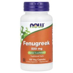 NOW Foods Feno-grego 500 mg 100 Cápsulas Vegetais