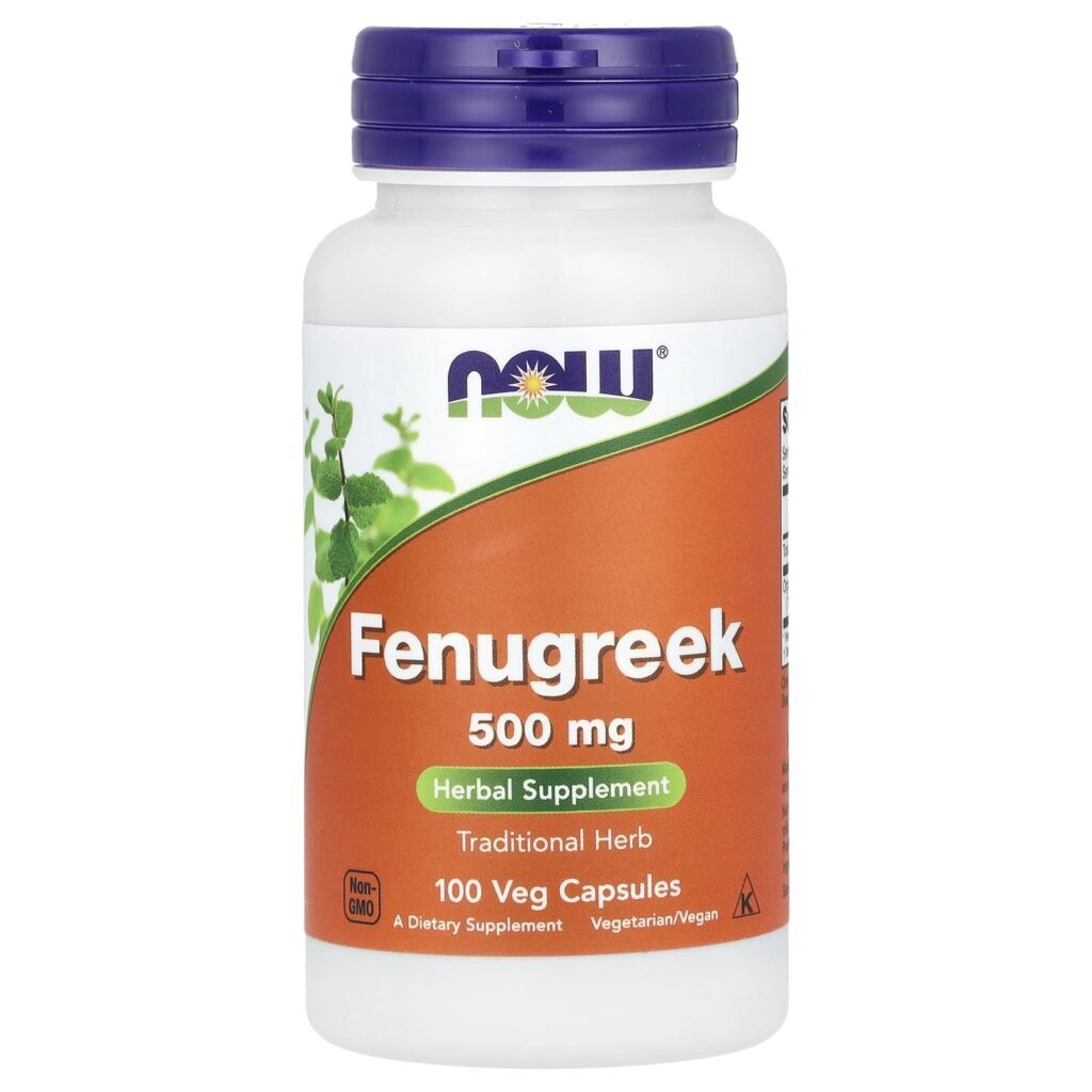NOW Foods Feno-grego 500 mg 100 Cápsulas Vegetais