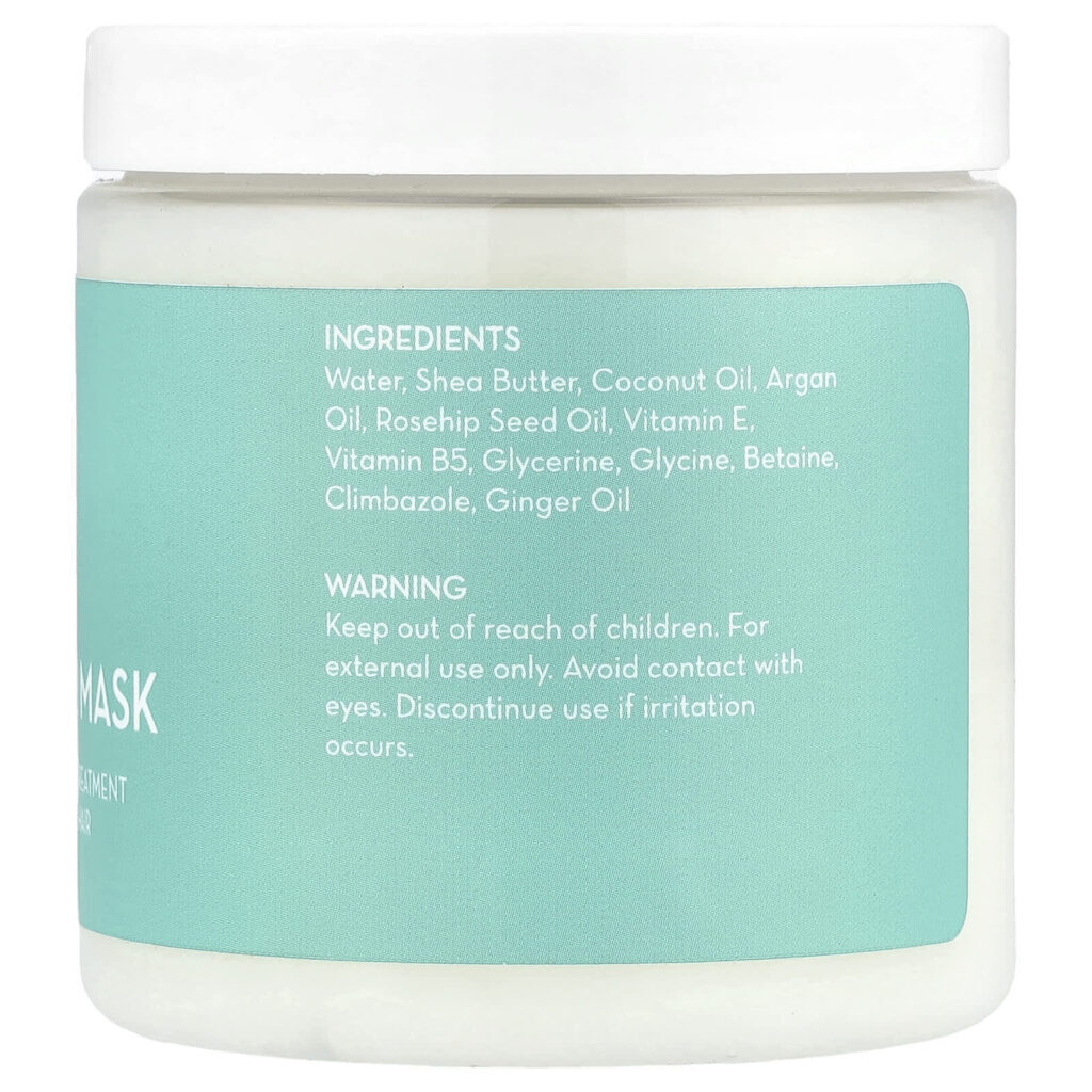 Pure Body Naturals Máscara Capilar de Óleo de Argão Brilho Puro 240 ml (8 fl oz) - Imagem 2