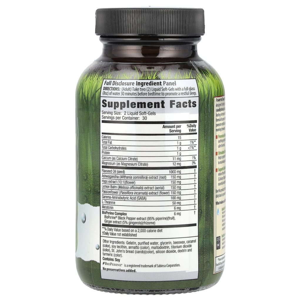 Irwin Naturals Power to Sleep PM® 60 Cápsulas Softgel Líquidas - Imagem 2