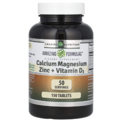 Amazing Nutrition Amazing Formulas Cálcio Magnésio e Zinco + Vitamina D3 150 Comprimidos