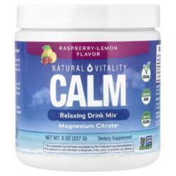 Natural Vitality CALM® Mistura para Bebida Relaxante Framboesa e Limão 226 g (8 oz)