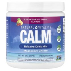 Natural Vitality CALM® Mistura para Bebida Relaxante Framboesa e Limão 226 g (8 oz)