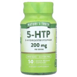 Natures Truth 5-HTP 50 Cápsulas de Liberação Rápida (100 mg por Cápsula)