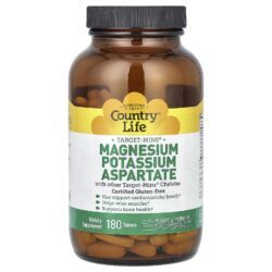Country Life Target-Mins Aspartato de Magnésio e Potássio 180 Comprimidos