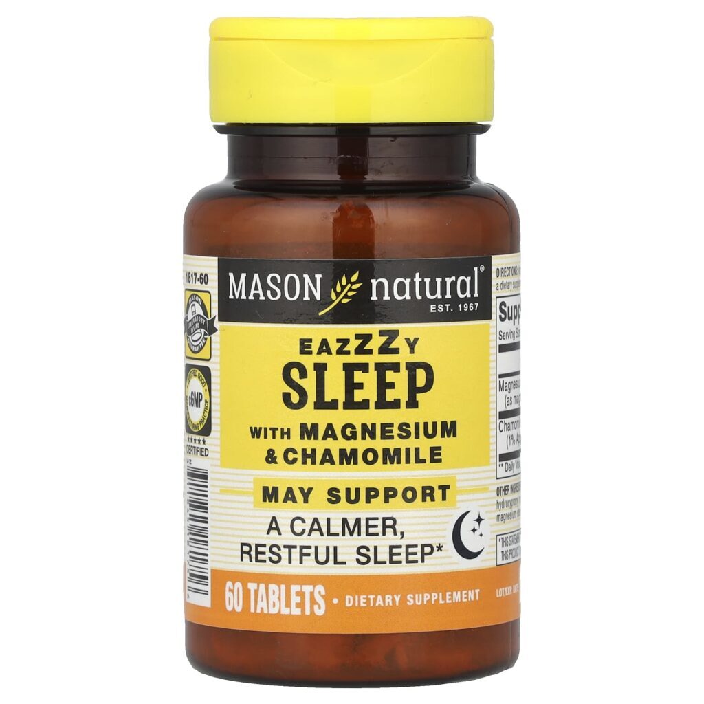 Mason Natural Eazzy Sleep com Magnésio e Camomila 60 Comprimidos