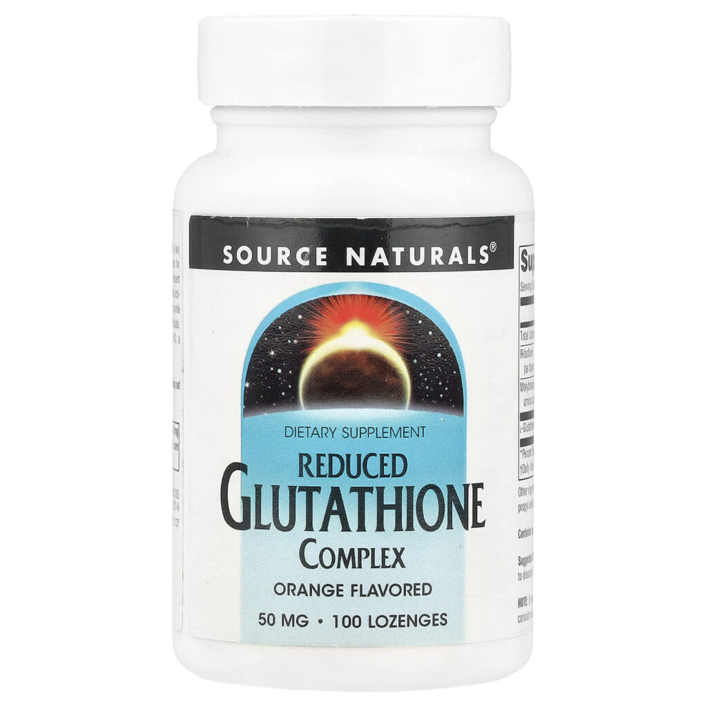 Source Naturals Complexo de Glutationa Reduzido Sabor Laranja 50 mg 100 Pastilhas