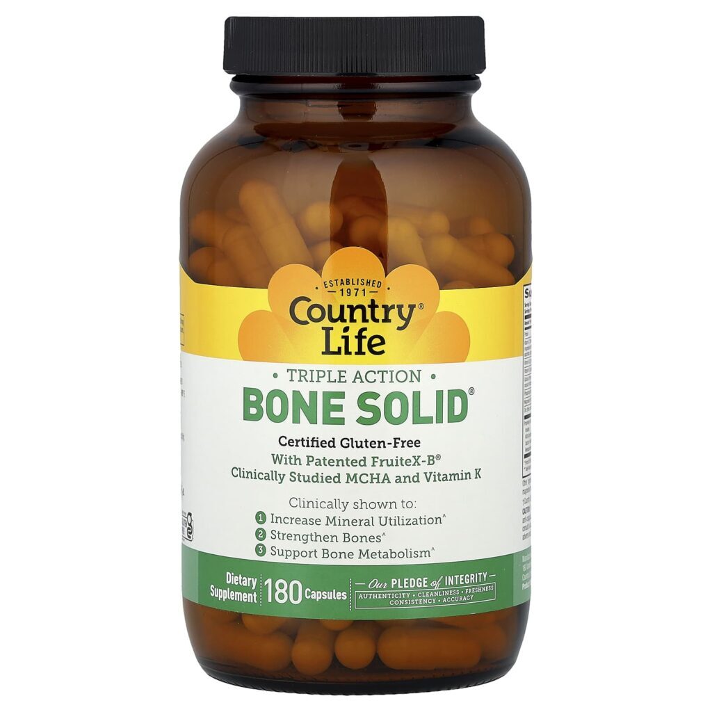 Country Life Triple Action Bone Solid® 180 Cápsulas - Imagem 3
