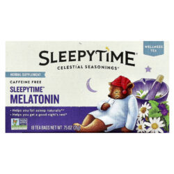 Celestial Seasonings Sleepytime Melatonin Tea Sem Cafeína 18 Saquinhos de Chá 21 g (075 oz)