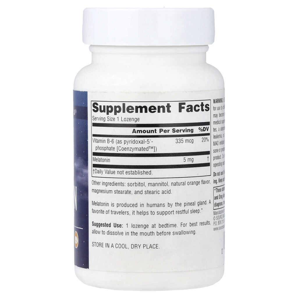 Source Naturals Sleep Science® Melatonina Laranja 200 Pastilhas - Imagem 2