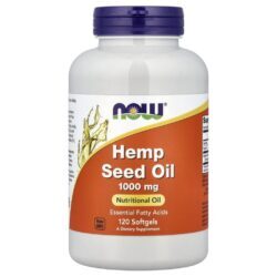 NOW Foods Óleo de Semente de Cânhamo 1.000 mg 120 Cápsulas Softgel