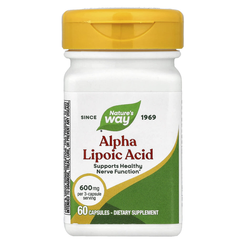 Natures Way Ácido Tióctico 60 Cápsulas (200 mg por Cápsula)