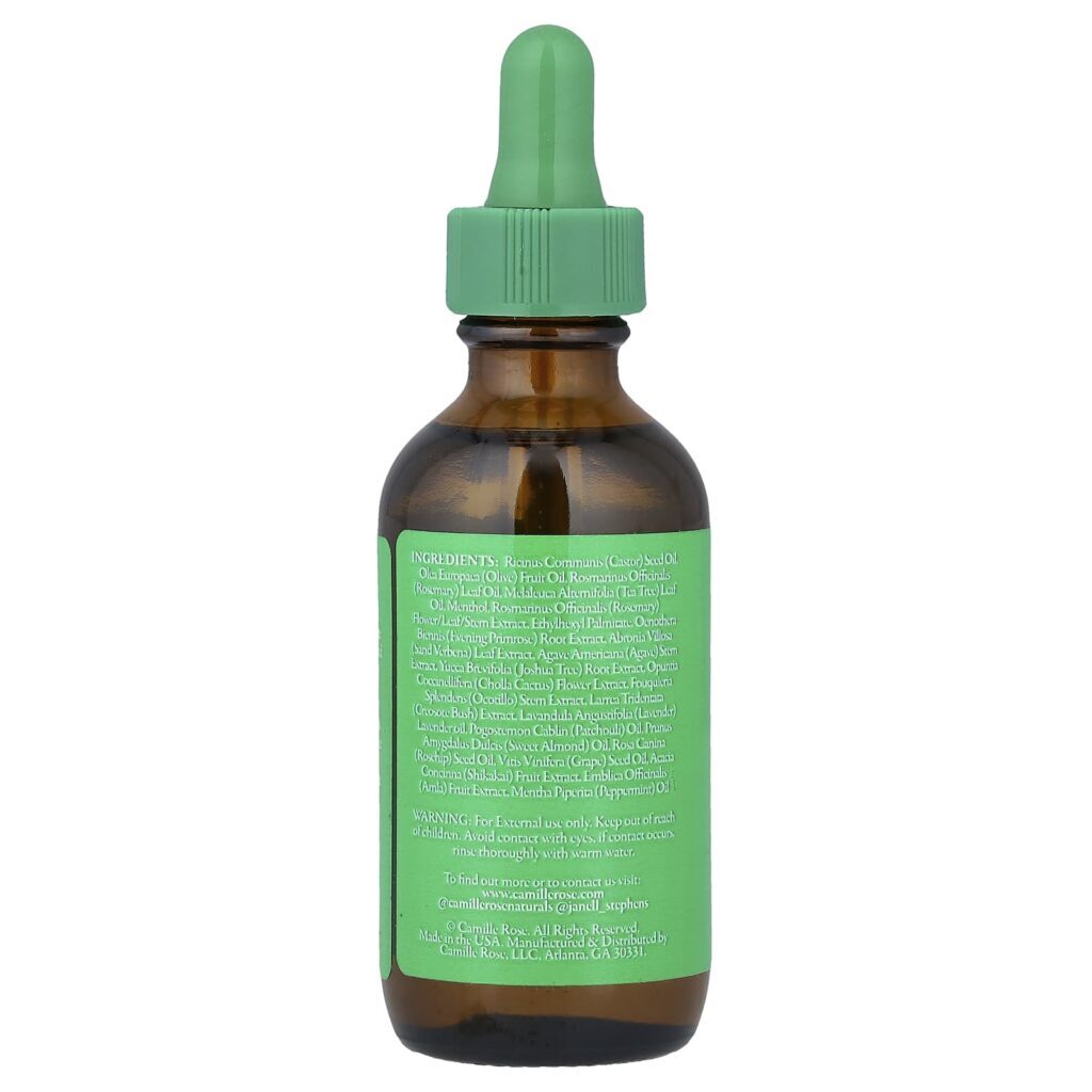 Camille Rose Óleo de Alecrim Gotas para Fortalecimento do Cabelo + Couro Cabeludo 56 ml (19 fl oz) - Imagem 2