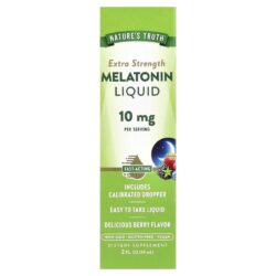 Natures Truth Melatonina Líquida Fruto Silvestre Delicioso 59 ml (2 fl oz)