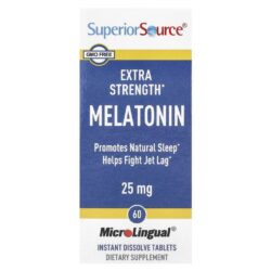 Superior Source Melatonina 25 mg 60 Comprimidos MicroLingual® de Dissolução Instantânea