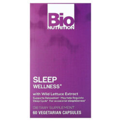Bio Nutrition Bem-estar do Sono com Extrato de Alface Selvagem 60 Cápsulas Vegetarianas