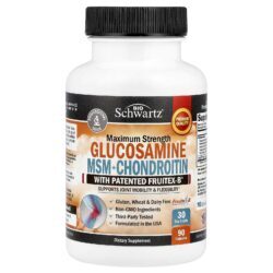 BioSchwartz Glicosamina MSM + Condroitina com Fruitex-B® Patenteado Força Máxima 90 Cápsulas