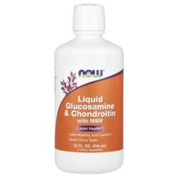 NOW Foods Glicosamina Líquida e Condroitina com MSM Cítricos 946 ml (32 fl oz)