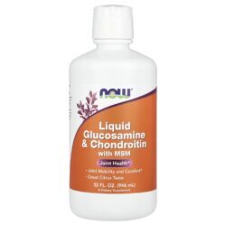NOW Foods Glicosamina Líquida e Condroitina com MSM Cítricos 946 ml (32 fl oz)