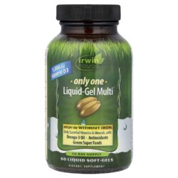 Irwin Naturals Only One Liquid-Gel Multi® Sem Ferro 60 Cápsulas Softgel Líquidas