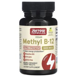 Jarrow Formulas Metil B12 Limão 1.000 mcg 100 Comprimidos Mastigáveis