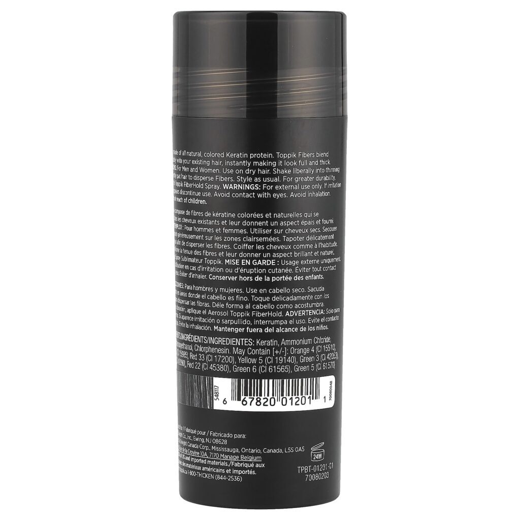 Toppik Fibras de Construção Capilar Preto 275 g (097 oz) - Imagem 3