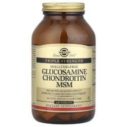 Solgar Glucosamina Condroitina MSM Força Tripla 120 Comprimidos