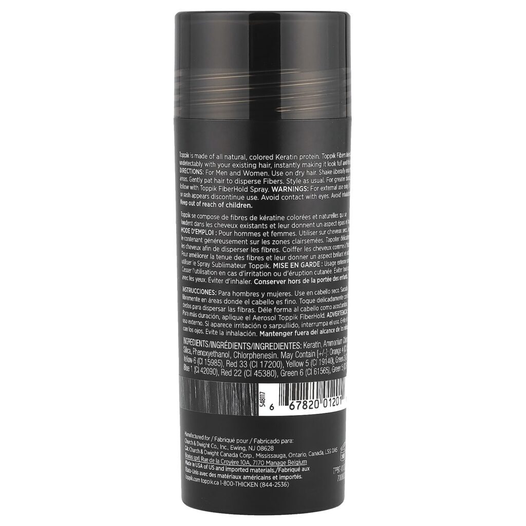 Toppik Fibras de Construção Capilar Preto 275 g (097 oz) - Imagem 2