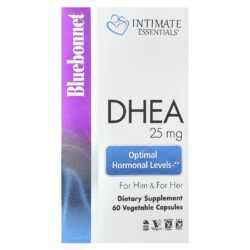 Bluebonnet Nutrition Intimate Essentials DHEA Para Ele e Para Ela 25 mg 60 Cápsulas Vegetais